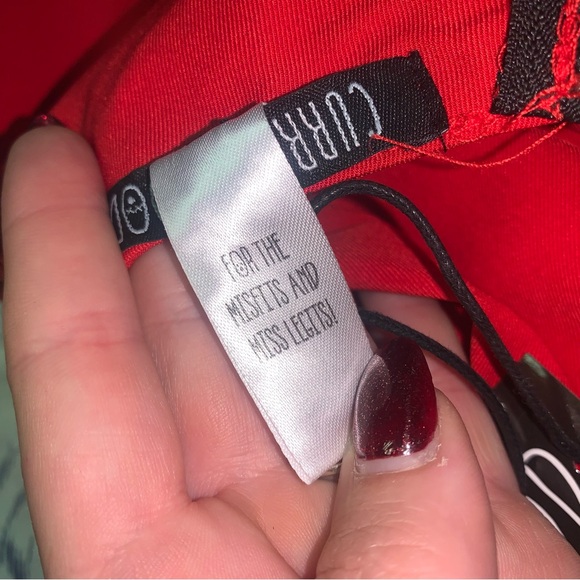 Dolls Kill Current Mood Red Cheerleader Pleated Mini Skirt XXS New With Tags - Picture 5 of 5